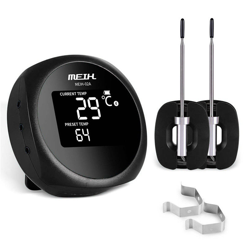 Digital Wireless Bluetooth Bbq Thermometer For Smoker , Food Cooking
