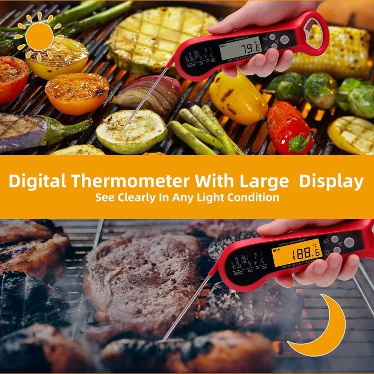 2022 New 2 in 1 Instant Read Meat Thermometer for Cooking Fast &amp; Precise Digital Food Thermometer