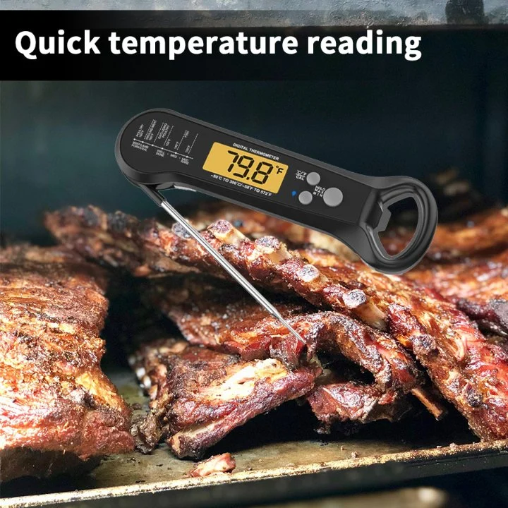 2022 New Digital Thermometer with Probe Folding Meat Thermometer for Cooking Household Thermometer