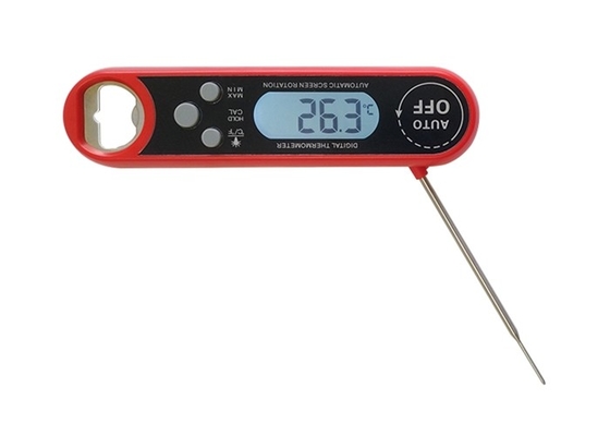 180° Auto Rotation Digital Food Thermometer Screen Instant Read Meat Waterproof Kitchen