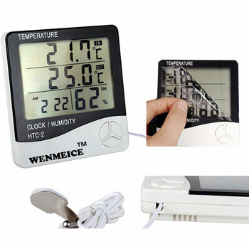 Indoor Outdoor Car Vaccine Refrigerator Digital Thermometer With Hygrometer