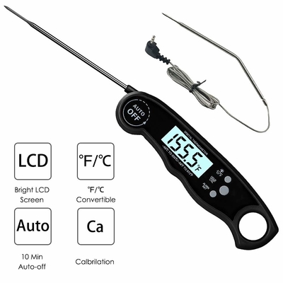 Folding Type Digital Dual Probe Meat Thermometer For BBQ IP67