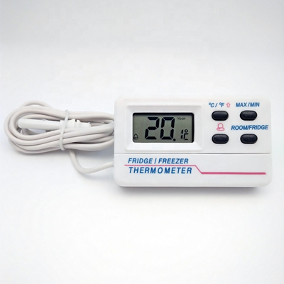 1.2m Wire Digital Refrigerator Freezer Thermometer With USB Rechargeable