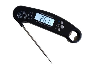 Watertight Folding Probe Digital Food Thermometer With Built - In Bottle Opener