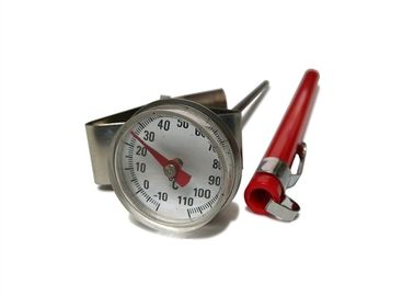 Stainless Small Dial Pocket Milk Frothing Thermometer With Magnifying Lens