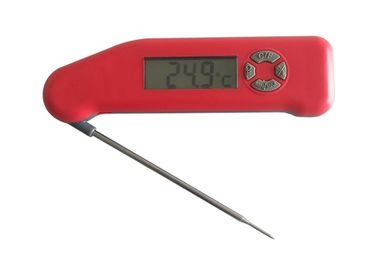 Red Color Instant Read Digital Food Thermometer Waterproof With Backlight LDT - 1805