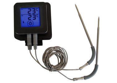 Bluetooth Connect Digital Food Thermometer , Dual Probe Smoker Grill BBQ Thermometer