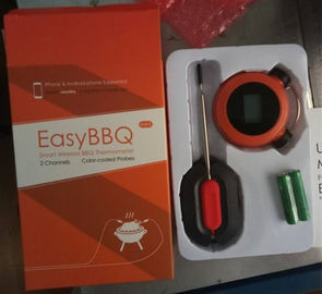 Two - Channel Bluetooth BBQ Meat Thermometer With Heat Resistant Probes