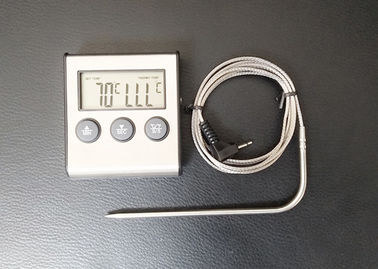 304 Stainless Steel Food Meat Thermometer Digital Probe Oven Safe Food Grade