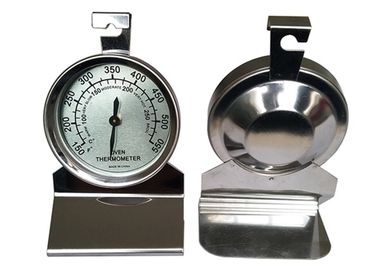 Stainless Steel Glass Lens Hanging Oven Thermometer No Need Battery