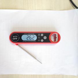 Red Electronic Meat Thermometer / Waterproof Digital Thermometer With Inside Magnet