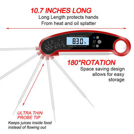 Red / Black Coffee Milk Thermometer 3 Seconds Instant Read 16.2*4.4*2.3cm
