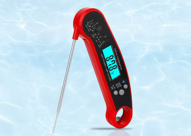Waterproof Instant Read BBQ Meat Thermometer With Folding Stainless Steel Probe