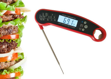 Waterproof Digital Instant Read BBQ Meat Thermometer With Stainless Steel Folding Probe