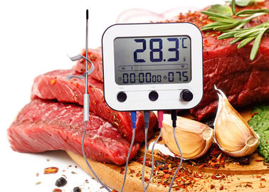 BBQ Grilling Smoker WIFI Bluetooth Food Thermometer With 4 Probes And Clip