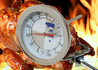 3 Inch Kitchen Analog BBQ Meat Thermometer Heat Resistant For Grilling Oven