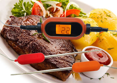Wireless Transmission Bluetooth BBQ Thermometer Food Grill Dual Probes Mobile Operated