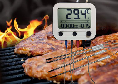 Big LCD Screen Bluetooth Grill Thermometer Wireless Control With USB Rechargeable Battery