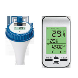 Solar Panel Charges Batteries Digital Water Temperature Monitoring Wireless Aquaculture Instant Read Thermometer