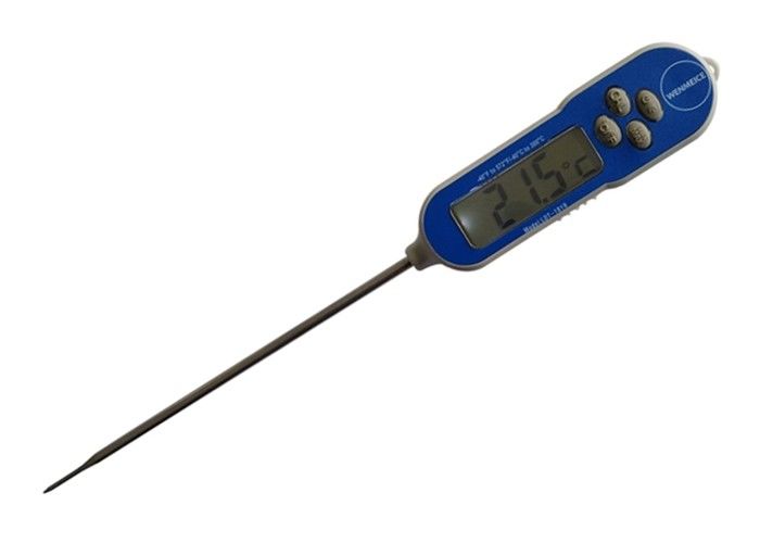 Recalibratable Waterproof Digital Thermometer , Min Max Digital Thermometer With 150mm Needle Probe