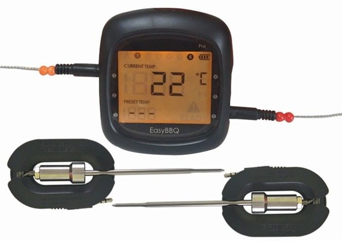 Free App Bluetooth Food Thermometer Grill Temperature Probe With 2 AAA Batteries