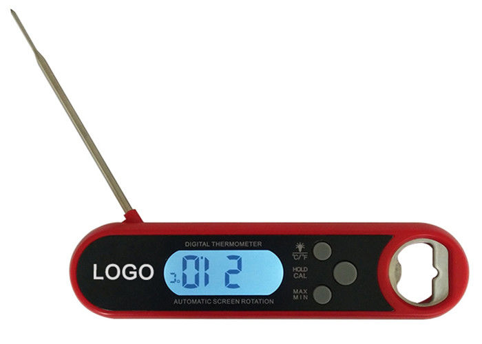 Auto Rotation Display Instant Meat Thermometer , Instant Read Digital Thermometer