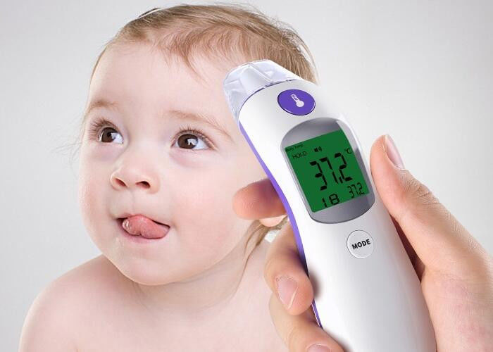 Clinical Forehead Scan Thermometer / Digital Ear Thermometer High Sensitivity Probe