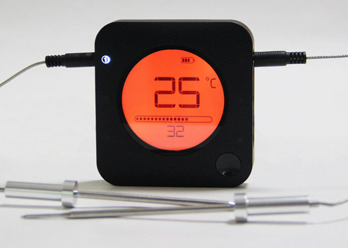 Iphone App Wireless Grill Thermometer Bluetooth 5.0 Connected For Bbq Smoker