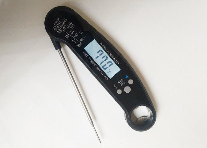 Stainless Steel Probe Foldable BBQ Meat Thermometer Waterproof IP67 FDA Standard