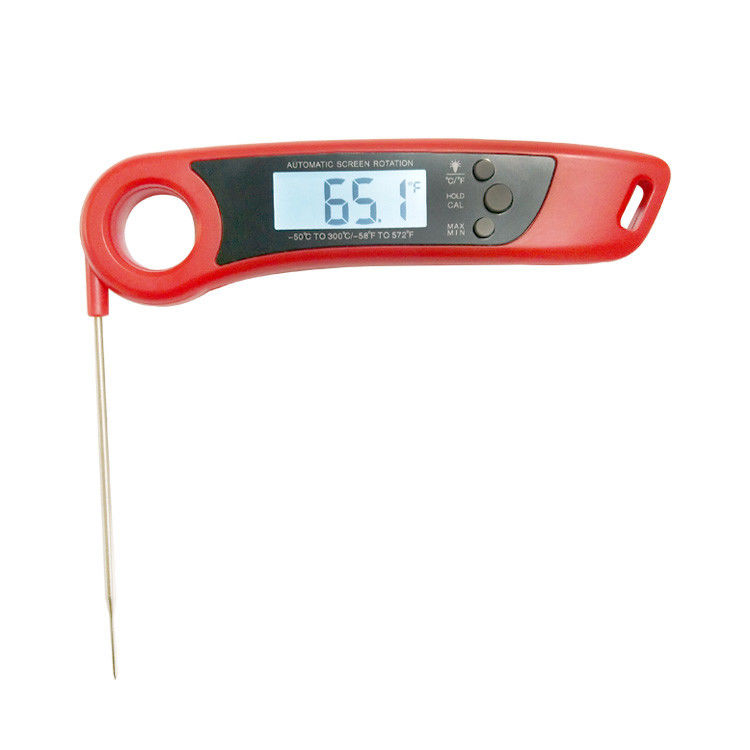 Instant Read Digital  Food Thermometer With Splash Proof Body , Back-light Display