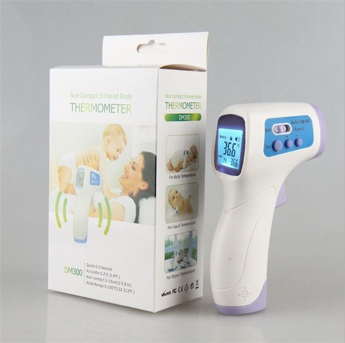 No Touch Digital Infrared Forehead / Ear Thermometer With LCD Backlight For Baby