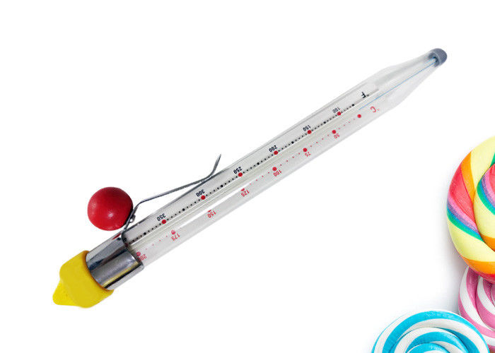 Glass Candy Deep Fry Thermometer Liquid Filled Thermometer For Kitchen Frying