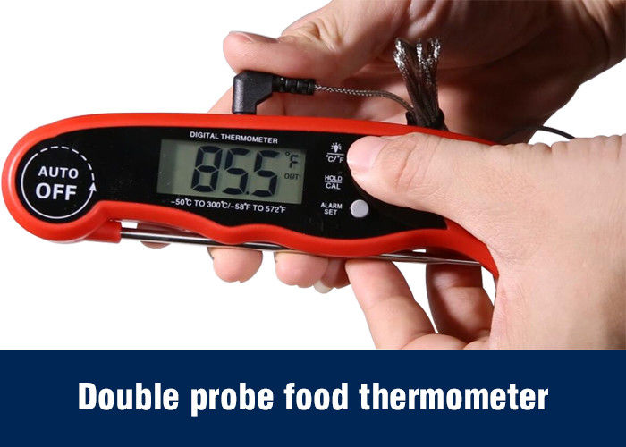 High Temperature Alarm Barbecue Smoker Thermometer Dual Probes Food Safety