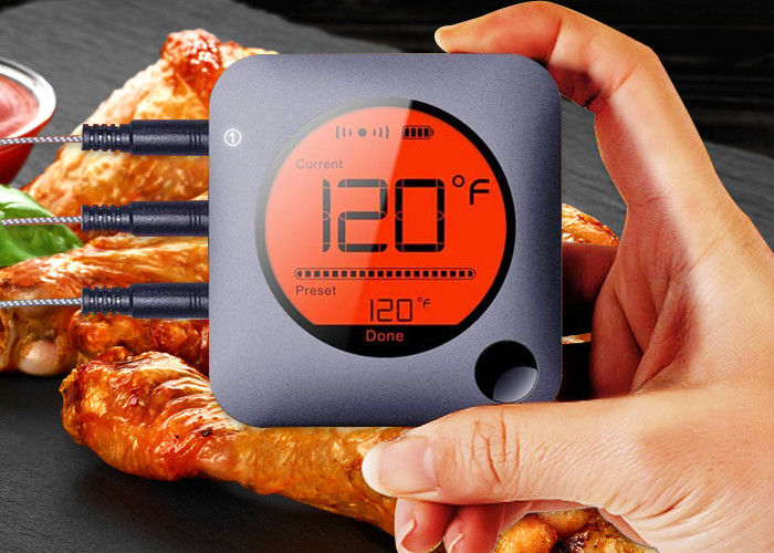 Large Lcd Display Bluetooth Oven Thermometer 6 Probes Digital For Grilling