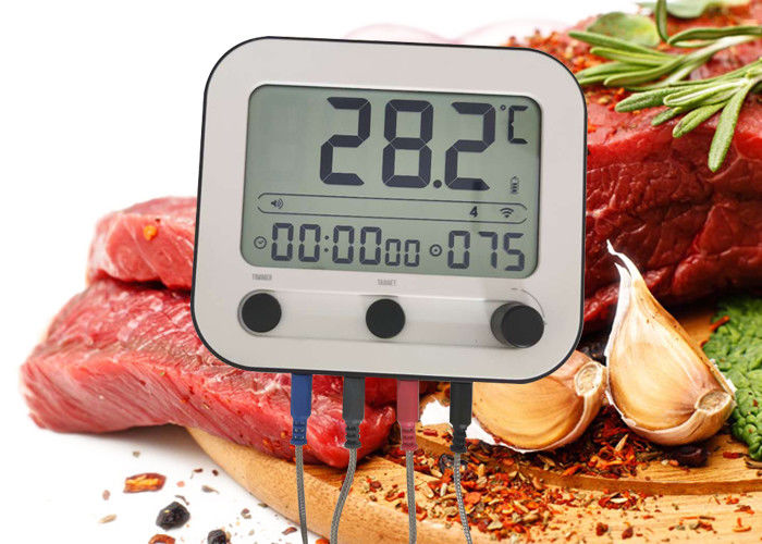 Wireless Bluetooth Meat Thermometer Long Range Stainless Steel Probe Thermometer