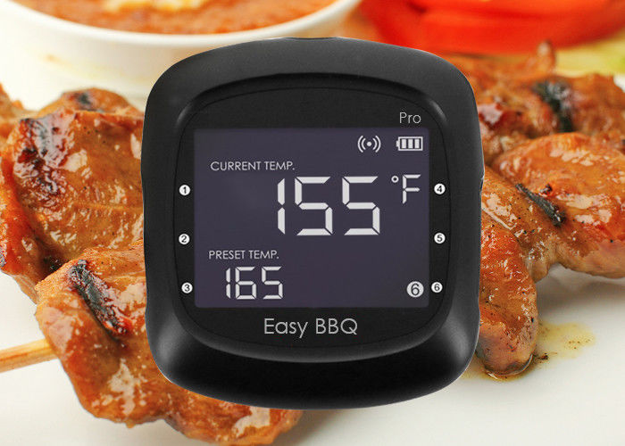 Magnet Backside Bluetooth Meat Thermometer Indoor 100 Meters Wireless Range