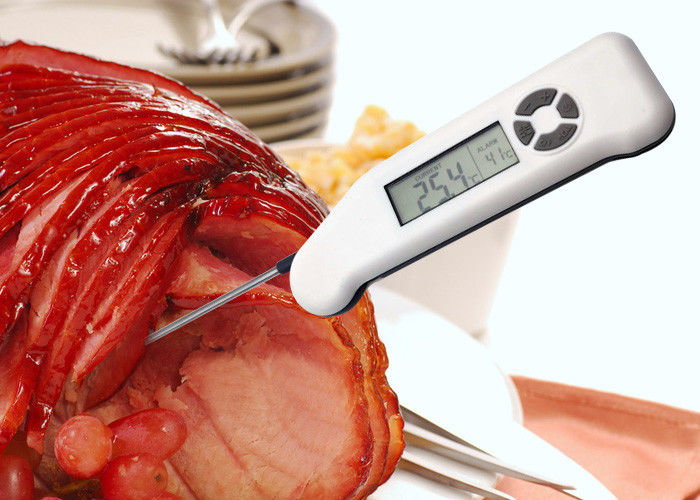 Foldable Digital Instant Read Thermometer Food Service Thermometer With Temperature Alarm