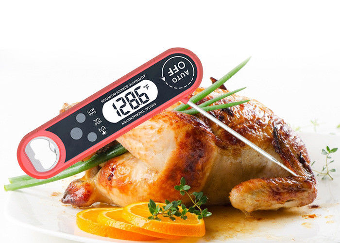 Folding Probe Electronic Meat Thermometer Read Meat Core Temperature In 3 Seconds