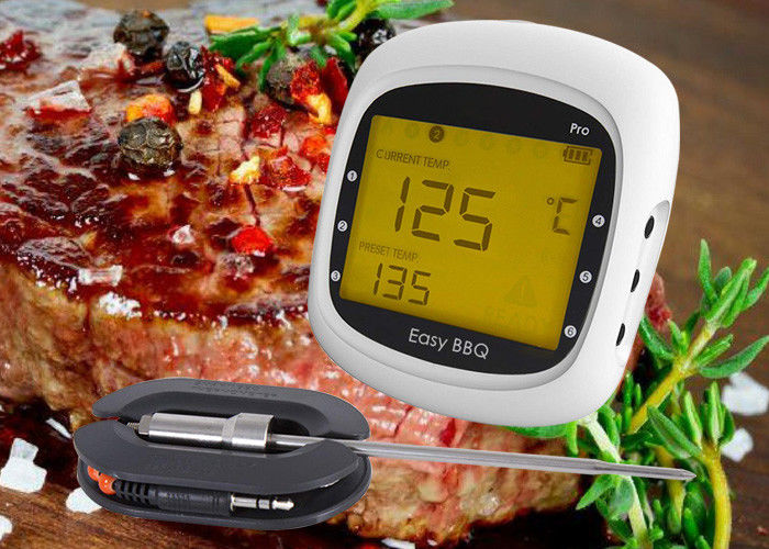 Six Probes Wireless Bluetooth BBQ Thermometer High Accuracy With Backlight