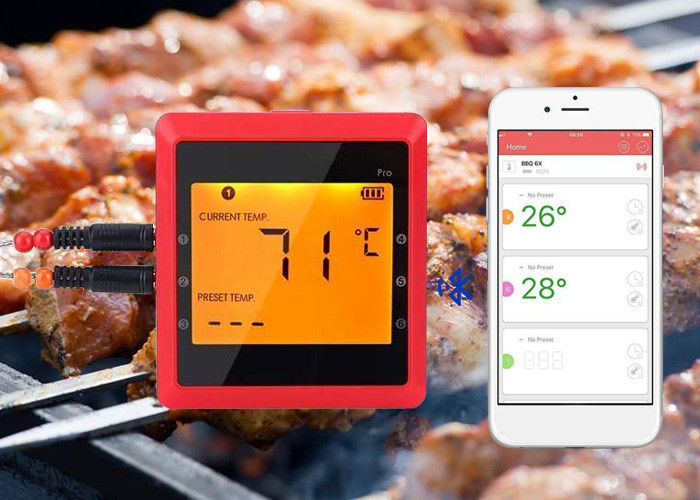 High Accuracy Bluetooth BBQ Thermometer Food Safety Thermometer With Magnet Backside