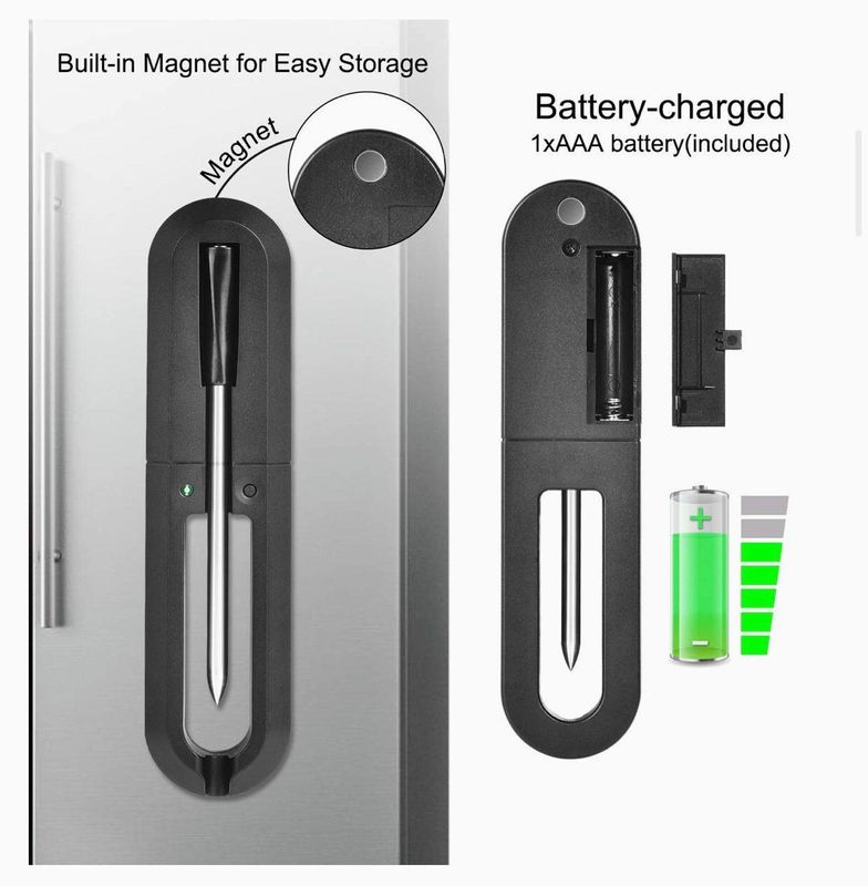 AAA Battery Instant Read Bluetooth Food Thermometer